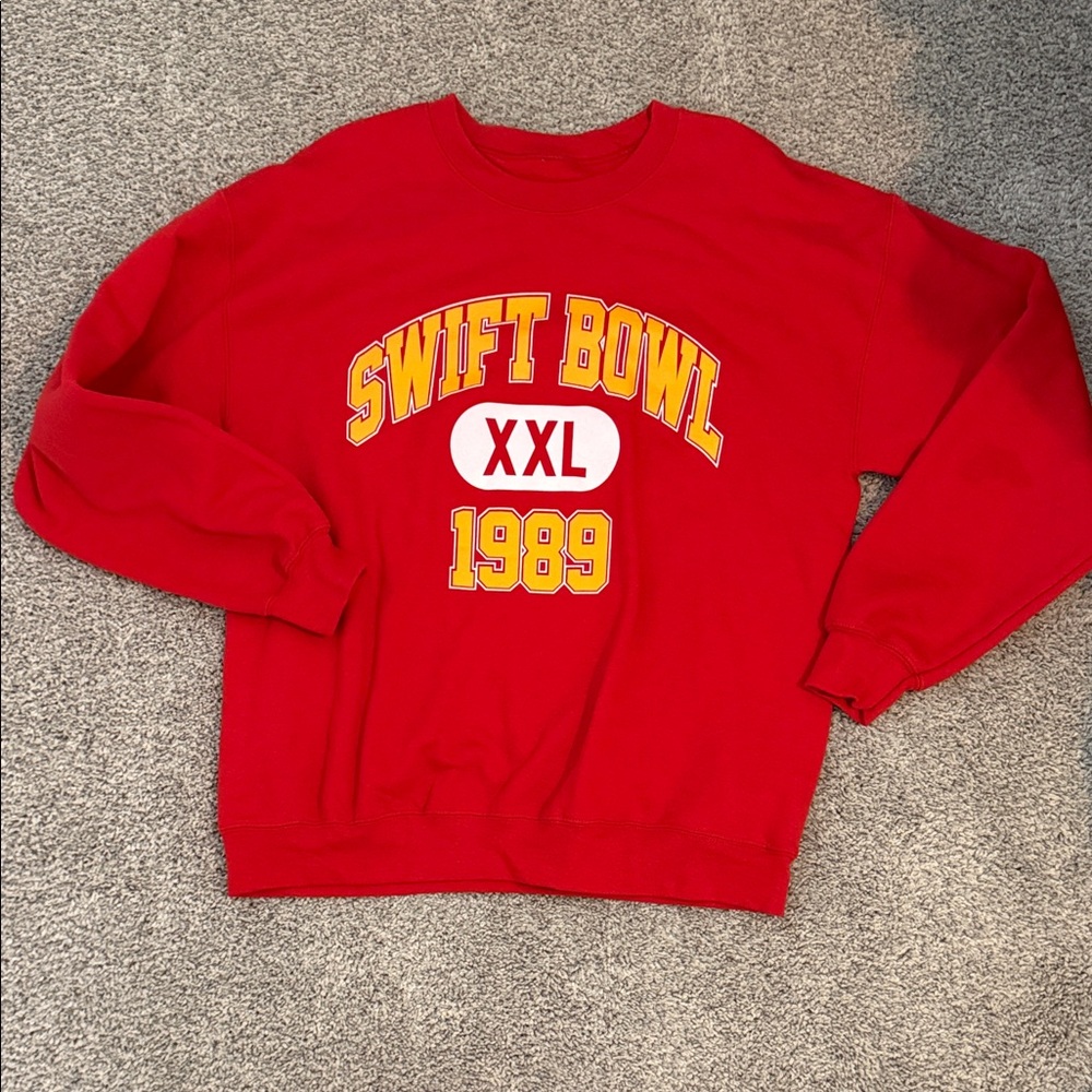 Swift Bowl 1989 Red Crewneck Sweater